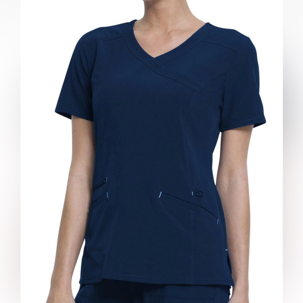 Scrubstar Women's Fashion Premium Performance Mock Wrap Scrub Top